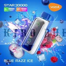 Vozol Star 20000 BLUE RAZZ ICE - Görsel 3