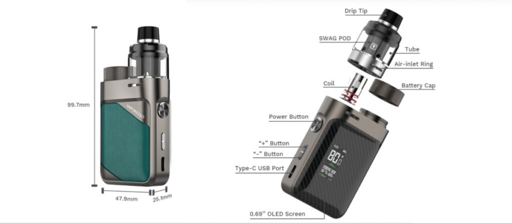 Vaporesso Swag PX80 Pod Parametreleri