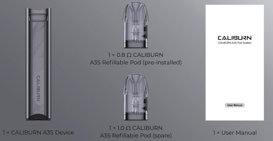 Uwell Caliburn A3s Pod Kutu İçeriği, Uwell Caliburn A3 s Pod Kutu İçeriği, Uwell CaliburnA3s Pod Kutu İçeriği, Uwell CaliburnA3 s Pod Kutu İçeriği