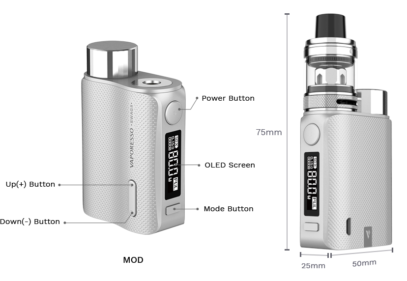 Vaporesso Swag 2 Kit Özellikleri