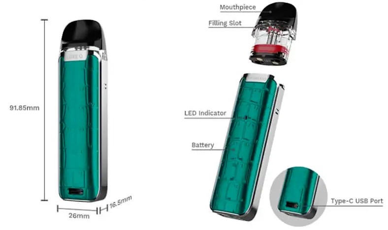 Vaporesso Luxe Q Pod Parametreleri