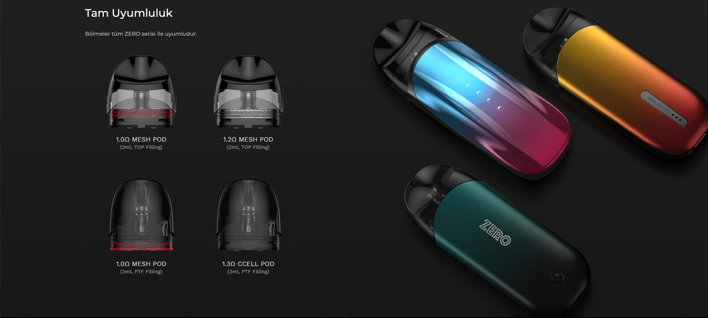 Vaporesso Zero 2 Kartuş Uyumlulk