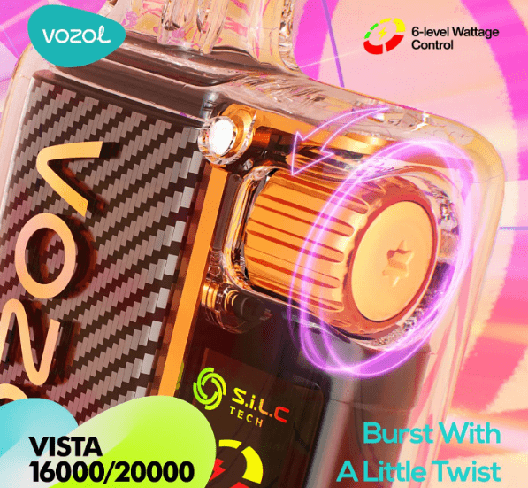 Vozol Vista 16000/20000 STRAWBERRY RASPBERRY CHERRY Watt Kademesi Değişimi