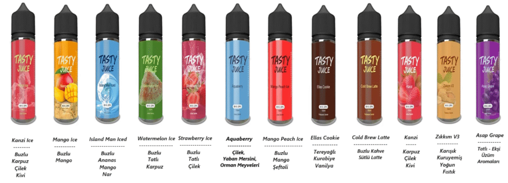 Tasty Aquaberry Likit 100ml Çeşitleri