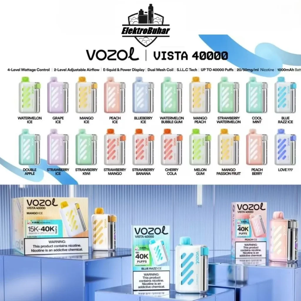 Vozol Vista 40000 Blue Razz Ice