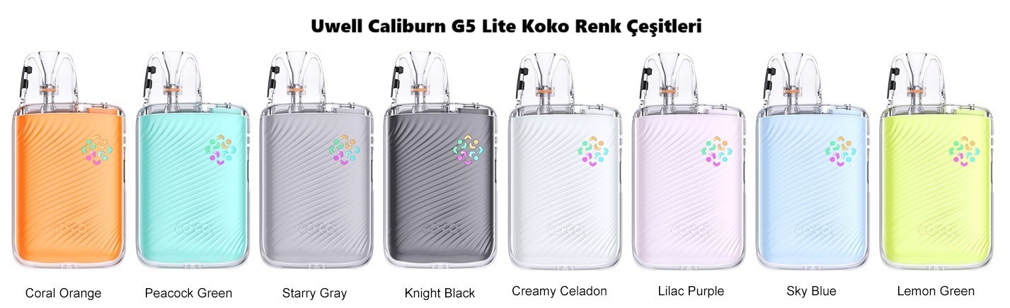 Uwell Caliburn G5 Lite Koko Renk Çeşitleri, Uwell CaliburnG5 Lite Koko Renk Çeşitleri