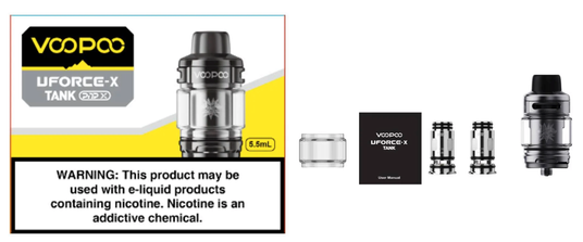Voopoo Uforce-X Tank Atomizer Kutu İçeriği