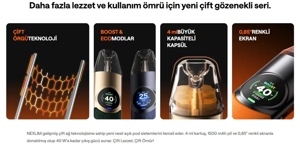 Oxva NeXlim Pod 1500 mah Özellikleri_6