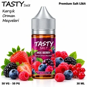 Tasty MIX Berry Salt Likit (Karışık Orman Meyveleri)