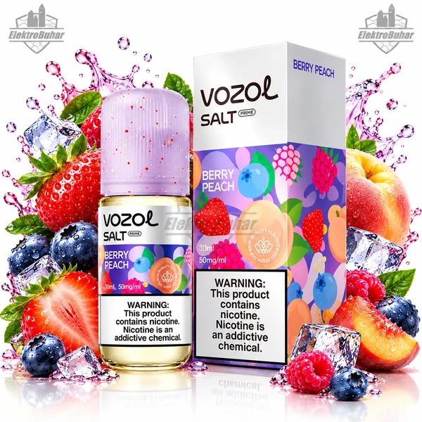 Vozol Prime Salt Likit Berry Peach