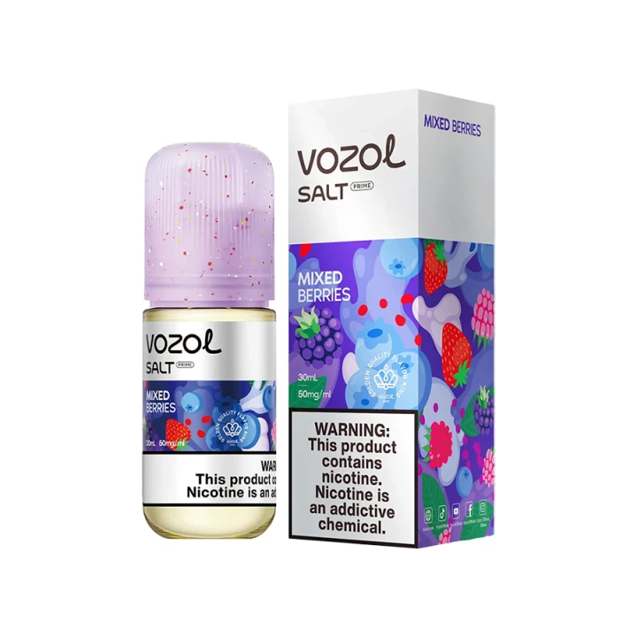 Vozol Prime Salt Likit Mixed Berries 30 ML ürün görseli